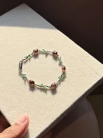 Silver Rose Tulip Bracelet