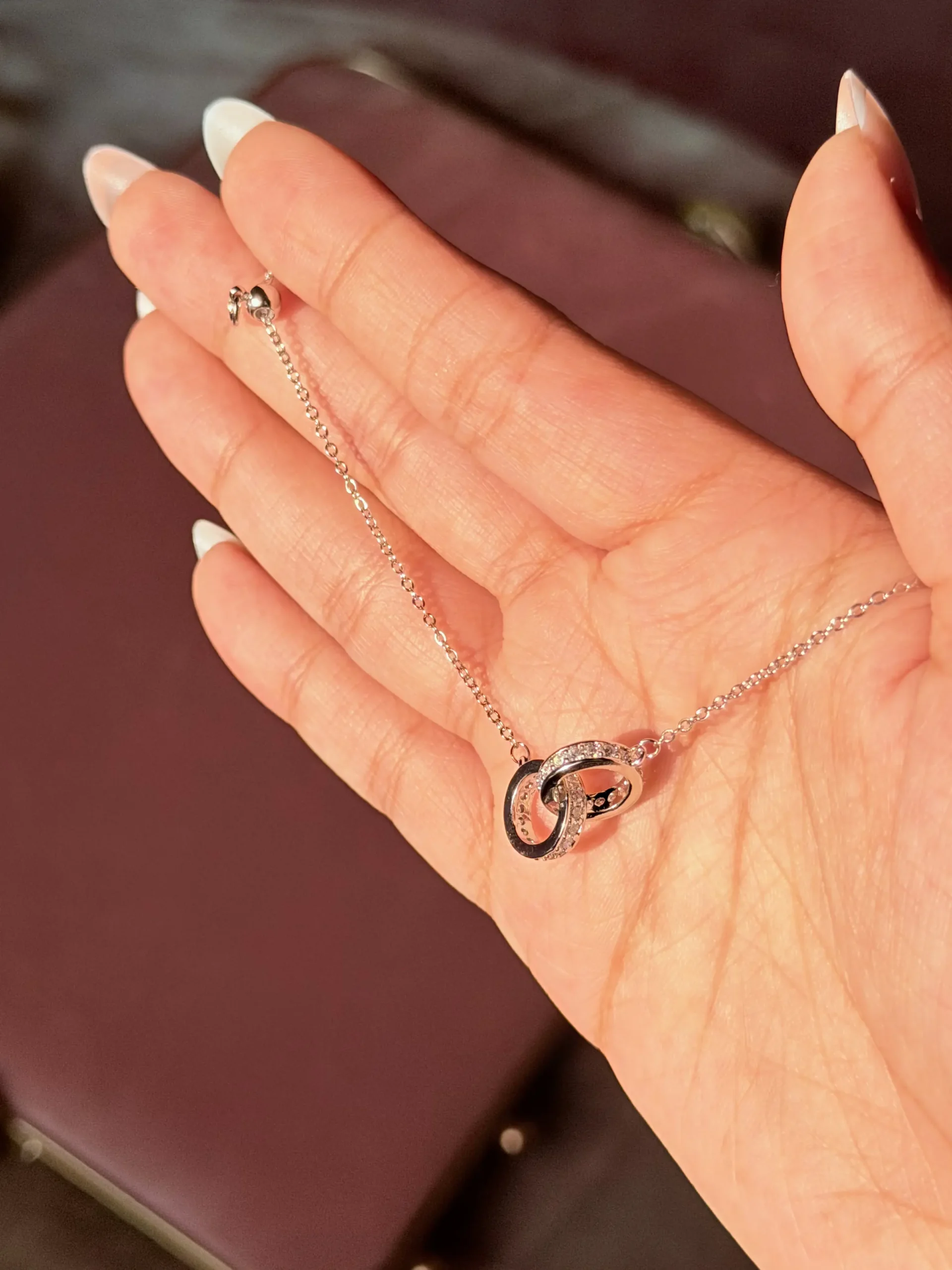 IMG_0583 Linked Ring Silver Bracelet - Image 1