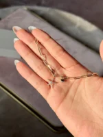 Linked Gold Star Bracelet - Image 2