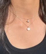 Dainty Layered Shell Pendent