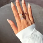 Stackable Safety Pin Ring (size 6)