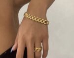 Gold Watch Strap Bracelet - Image 2
