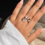 Studded Butterfly Ring