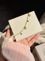 Gold Charm Vancleef Bracelet - Image 2