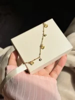 Gold Charm Vancleef Bracelet