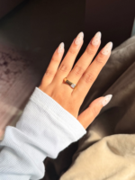 Gold Statement Block Ring - Image 2