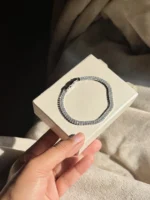Silver Dual Tennis Bracelet - Image 2