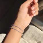 Silver Dual Tennis Bracelet