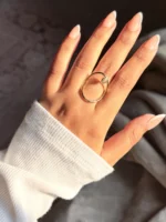 Bella Pink Circle Ring