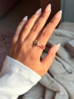 Multicolor Butterfly Ring - Image 3